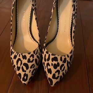 Auth Charlotte Olympia Leopard Debbie heels 38.5